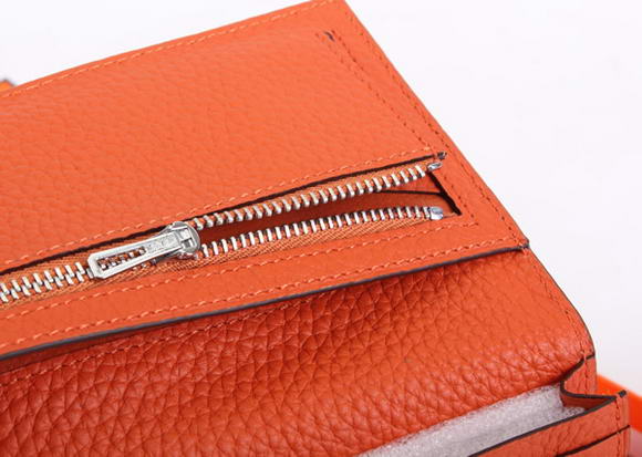 Hermes Bearn Japonaise Bi-Fold A208 Orange