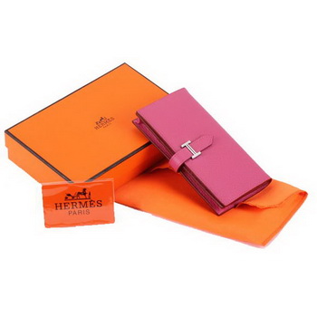 Hermes Bearn Japonaise Bi-Fold A208 Roseo