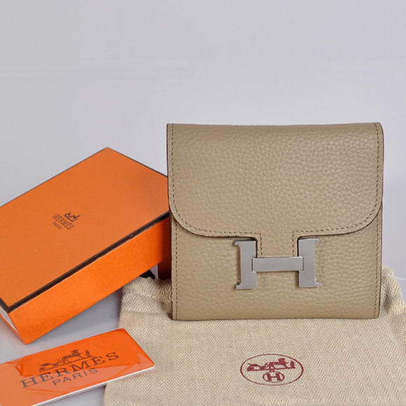 Hermes Constance Wallets Togo Leather A608 Dark Grey