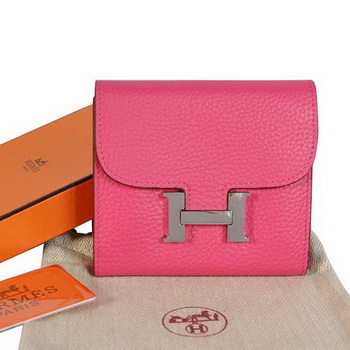 Hermes Constance Wallets Togo Leather A608 Peach