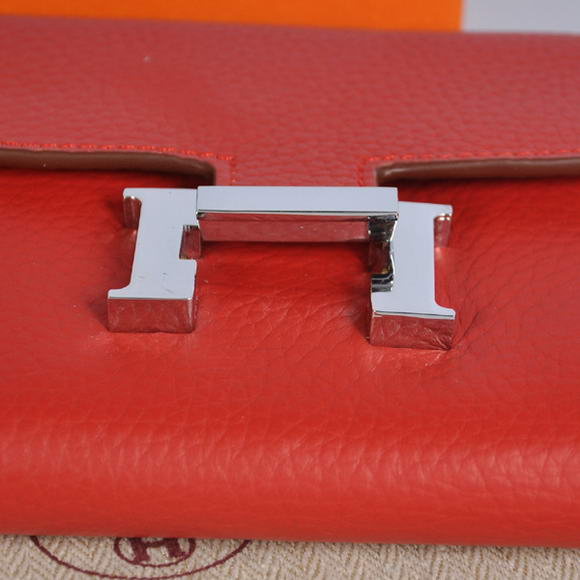 Hermes Constance Wallets Togo Leather A608 Red