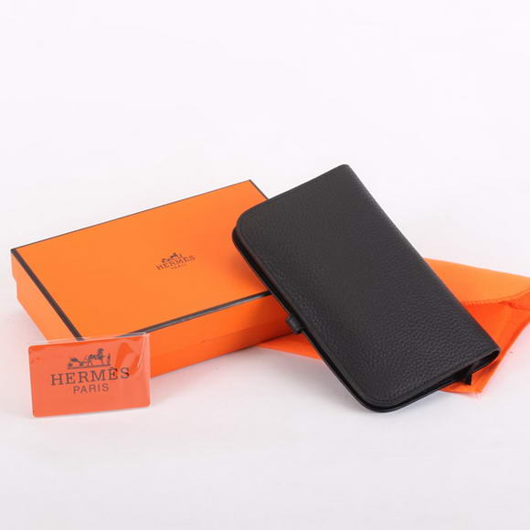 Hermes Dogon Combined Wallets A508 Black