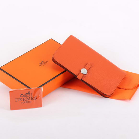 Hermes Dogon Combined Wallets A508 Orange