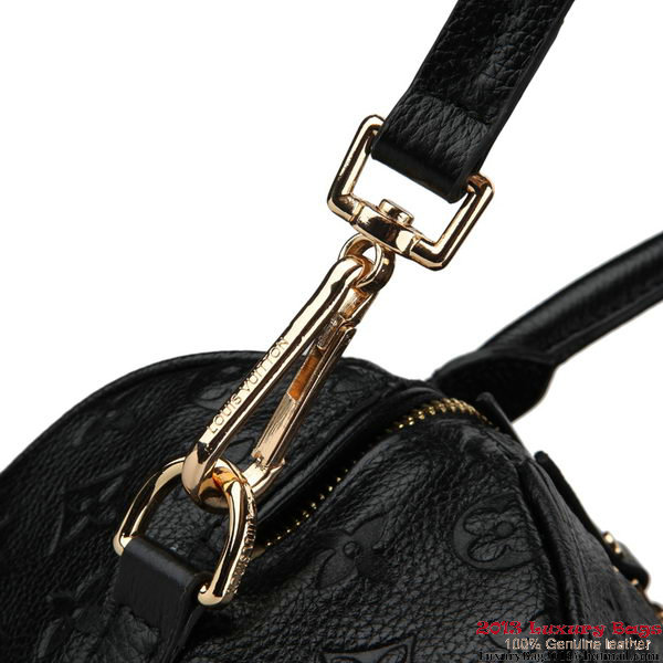 Louis Vuitton Monogram Empreinte Speedy Bandouliere 25 M40762 Black