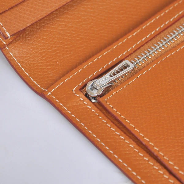 Hermes Bearn Wallet Original Smooth Leather Camel