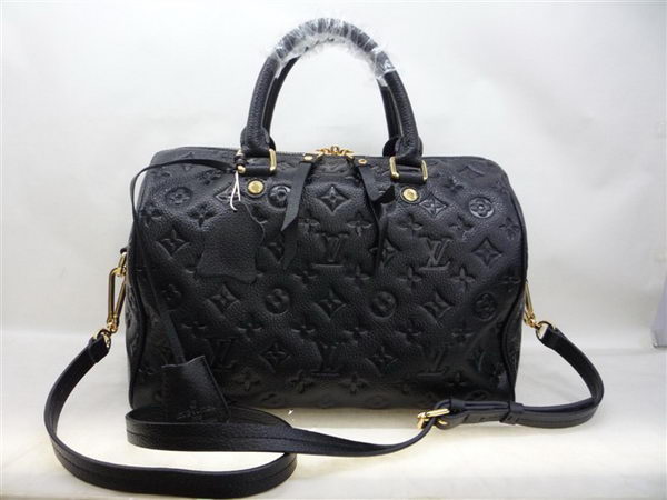 Louis Vuitton Monogram Empreinte Speedy 30 M40762 Black