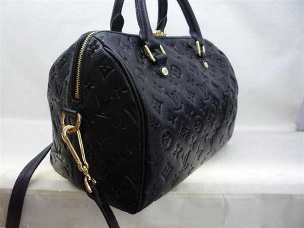 Louis Vuitton Monogram Empreinte Speedy 30 M40762 Black