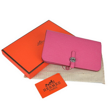 Hermes Dogon Wallet Travel Case H001 Peach