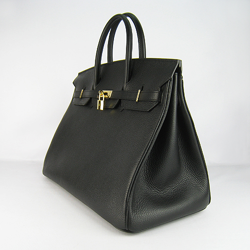 Hermes Birkin 40CM Togo Bag Black 6099 Gold