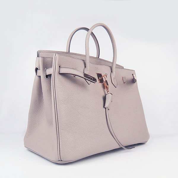 Hermes Birkin 40CM Togo Bag Grey 6099 Gold