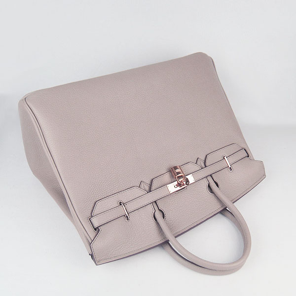 Hermes Birkin 40CM Togo Bag Grey 6099 Gold