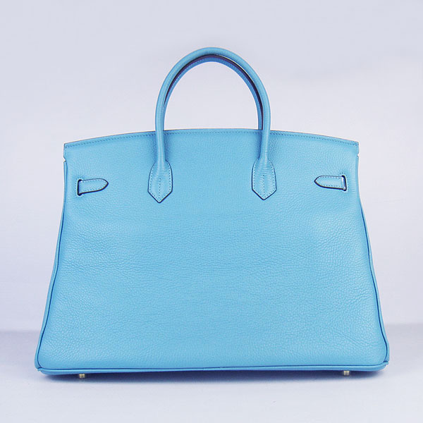 Hermes Birkin 40CM Togo Bag Light Blue 6099 Gold