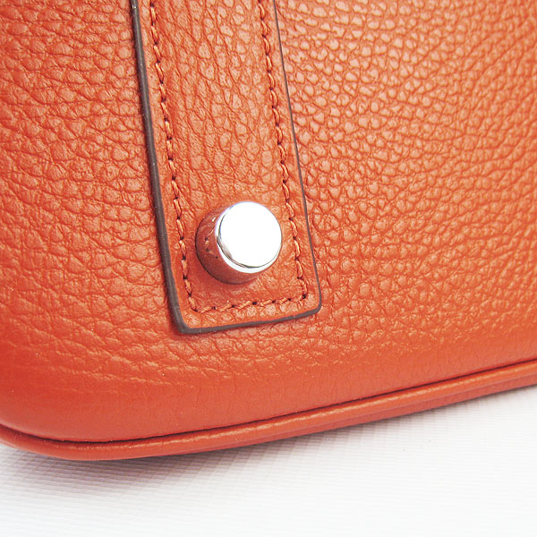 Hermes Birkin 40CM Togo Bag Orange 6099 Silver