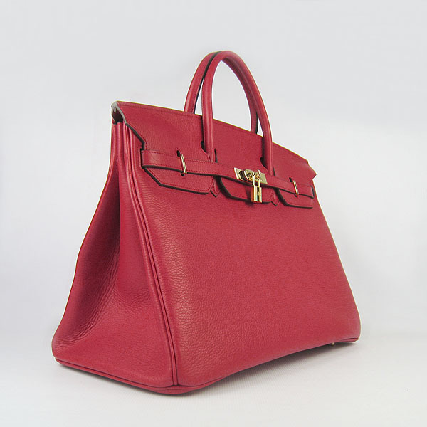 Hermes Birkin 40CM Togo Bag Red 6099 Gold