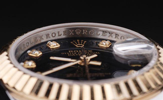 Rolex Datejust Golden Black 25mm Women Watch-RD3832