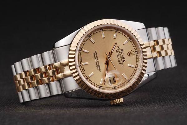 Rolex Datejust Golden Round Cutwork Men Watch-RD2364