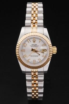 Rolex Datejust Mechanism Golden White Surface Watch-RD2459