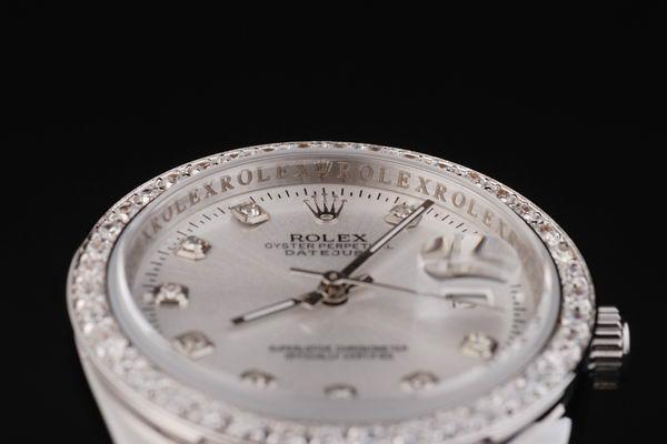 Rolex Datejust Mechanism White Diamond Men Watch-RD2416