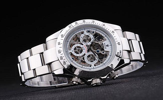 Rolex Daytona Mechanism Stainless Steel White Men Watch-RD3886