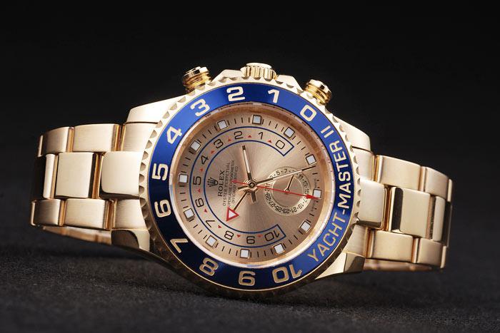 Rolex Yacht-Master II Blue Bezel&Golden Surface Watch-RY3339