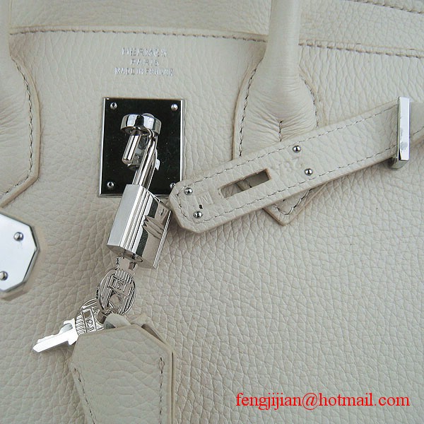 Hermes Birkin 30cm Togo Leather Bag Cream 6088