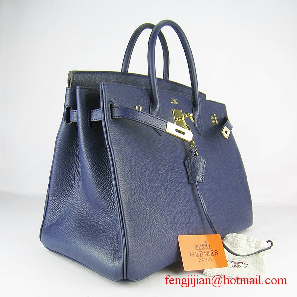 Hermes Birkin 40cm Togo Bag Dark Blue 6099