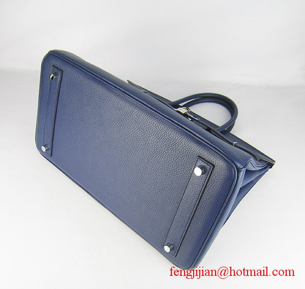 Hermes Birkin 40cm Togo Bag Dark Blue 6099