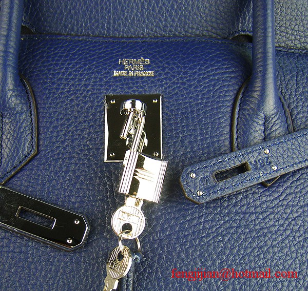 Hermes Birkin 40cm Togo Bag Dark Blue 6099