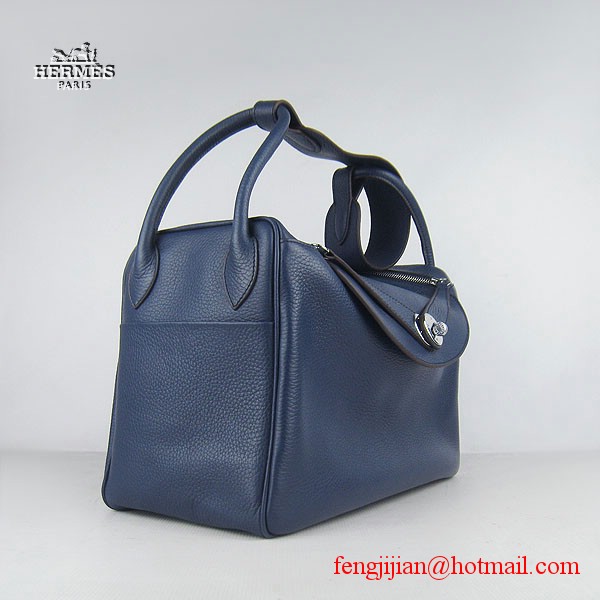 Hermes Women Shoulder Bag Dark Blue 6208