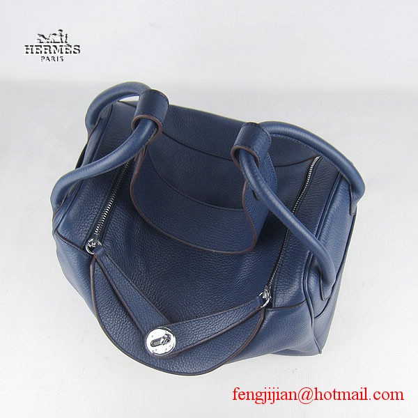 Hermes Women Shoulder Bag Dark Blue 6208