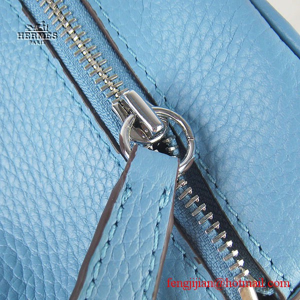 Hermes Women Shoulder Bag Light Blue 6208