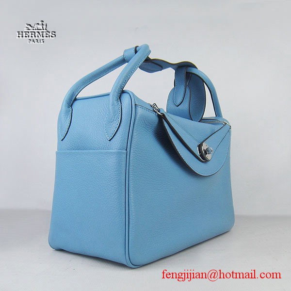 Hermes Women Shoulder Bag Light Blue 6208