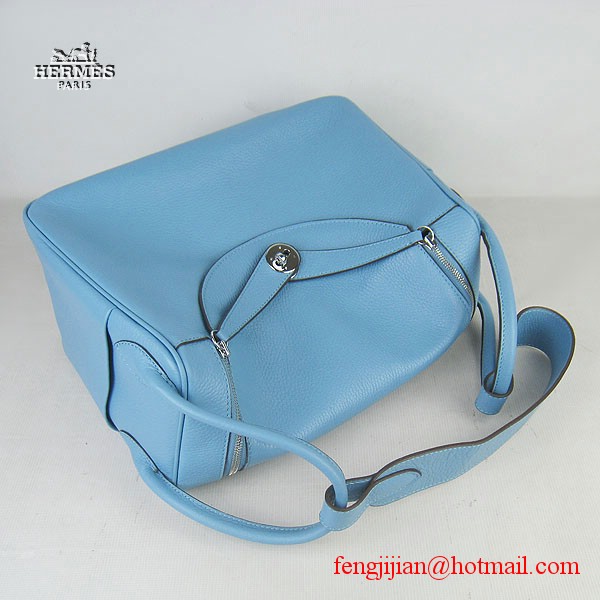 Hermes Women Shoulder Bag Light Blue 6208