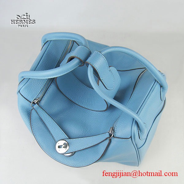 Hermes Women Shoulder Bag Light Blue 6208