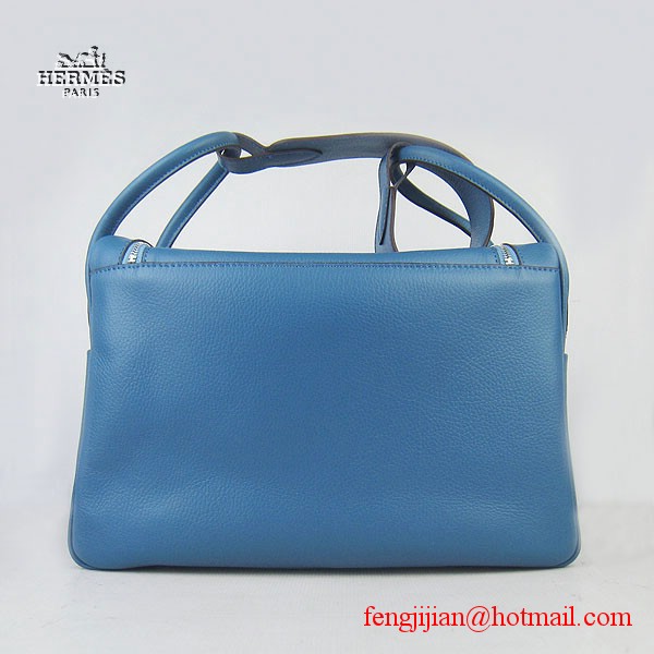 Hermes Lindy Women Shoulder Bag Blue 6208