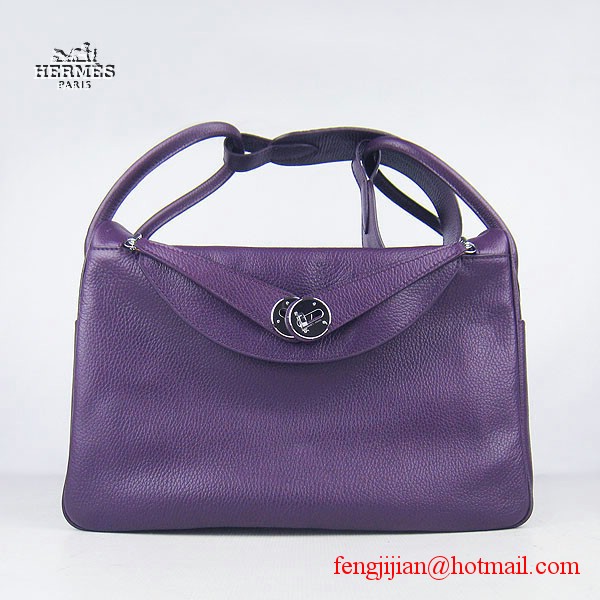 Hermes Women Shoulder Bag Light Purple 6208