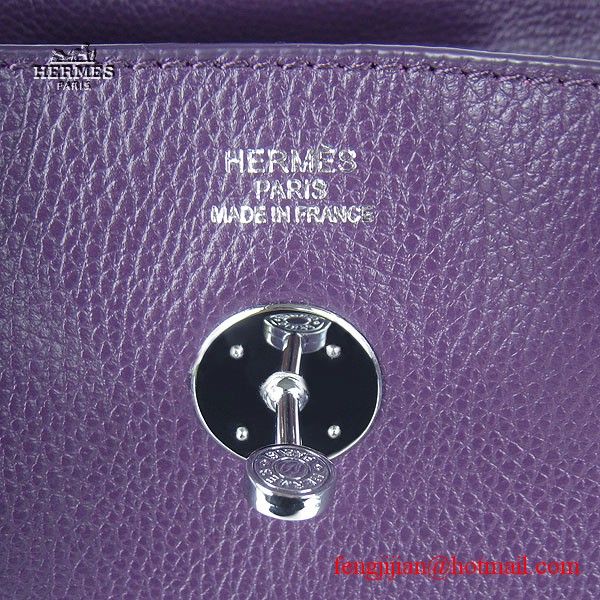 Hermes Women Shoulder Bag Light Purple 6208