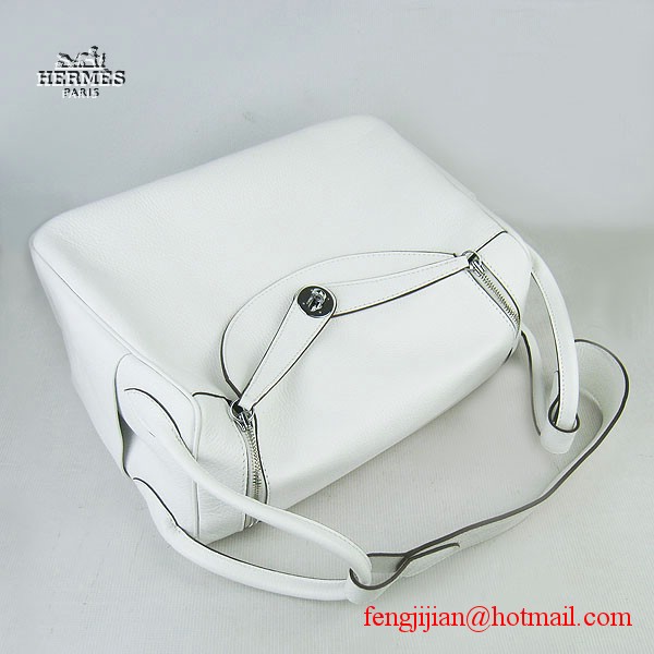 Hermes Women Shoulder Bag White 6208