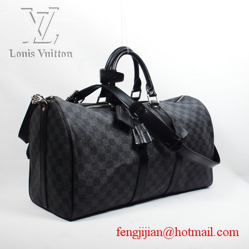 Louis Vuitton Damier Graphite Canvas Keepall 55 Strap N41413