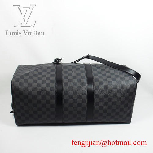 Louis Vuitton Damier Graphite Canvas Keepall 55 Strap N41413