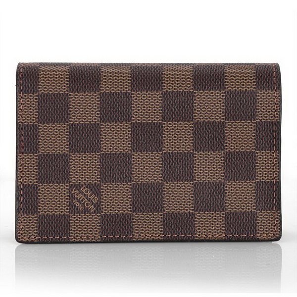 Louis Vuitton Damier Ebene Canvas Passport Wallet N60180