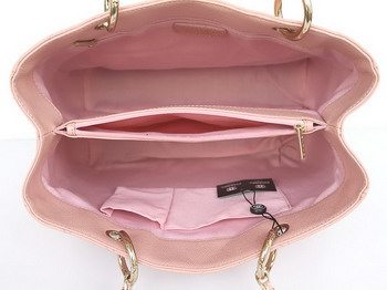 Chanel Quilted CC Tote Bag 35626 Pink